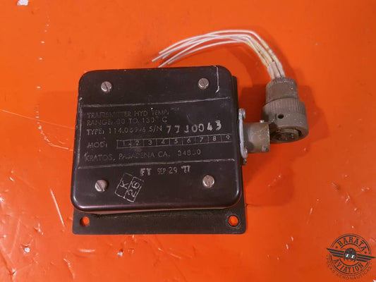 114-069-6 Transmisor hidráulico Kratos de temperatura - Rango de 80 a 130 °C - Con conector