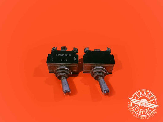 Switch 3 Positions, Auxiliary Fuel Pump, Heat and Blower P/N 35-380053-3