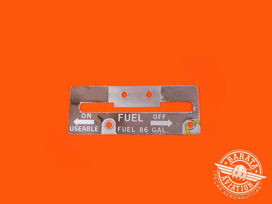 ON FUEL OFF PLACARD - P/N 98000-59