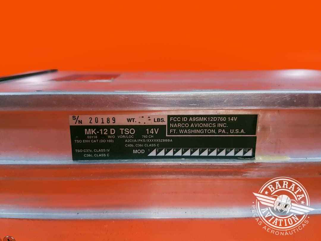 RÁDIO NAV/COM MK-12D TSO - P/N 03118-335