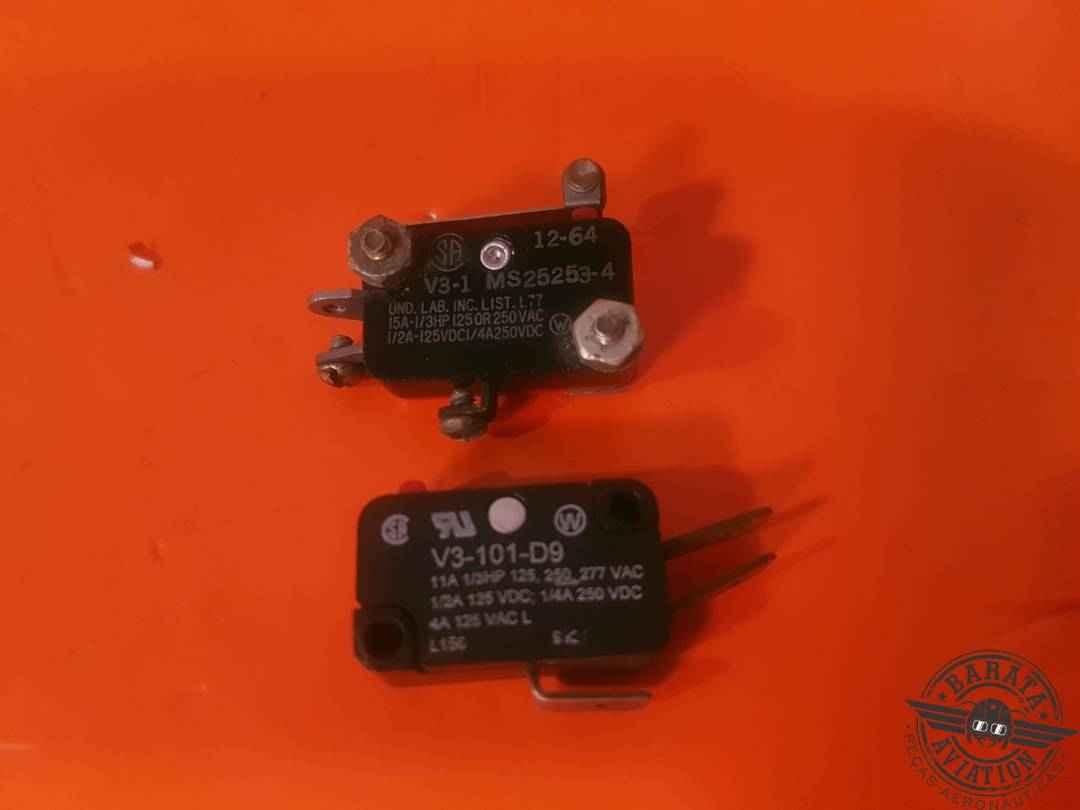 MS25253-3  MICRO SET OF 2 MINIATURE SWITCH
