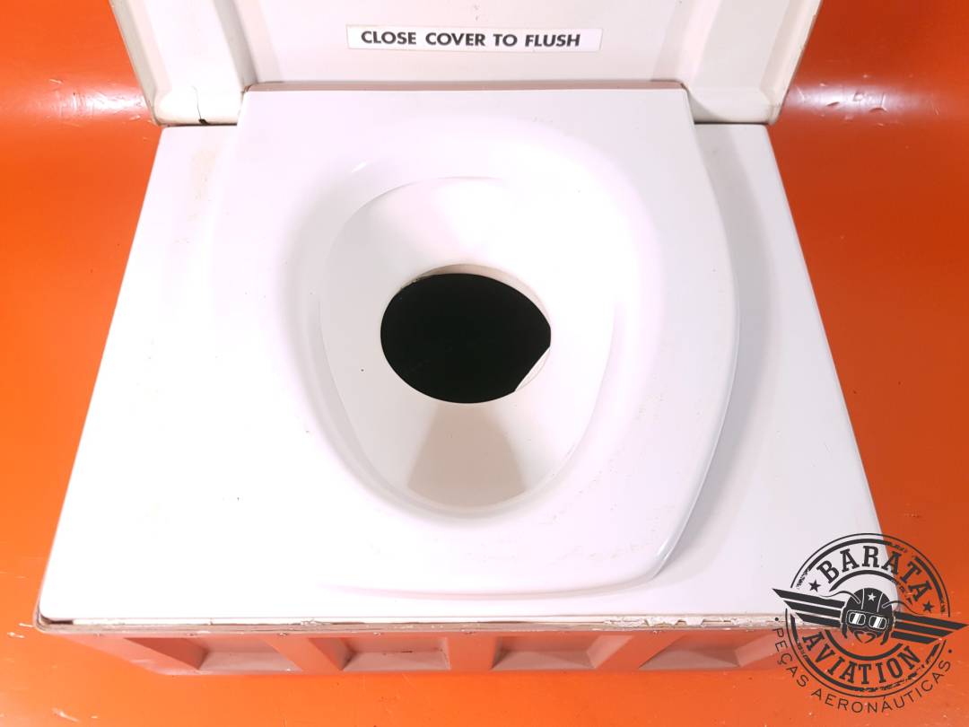 TOILET ASSY P/N: 6002-50 *NOTE: TOILET PUMP IS INOPERATIVE AND PUMP BRACKET IS BROKEN*