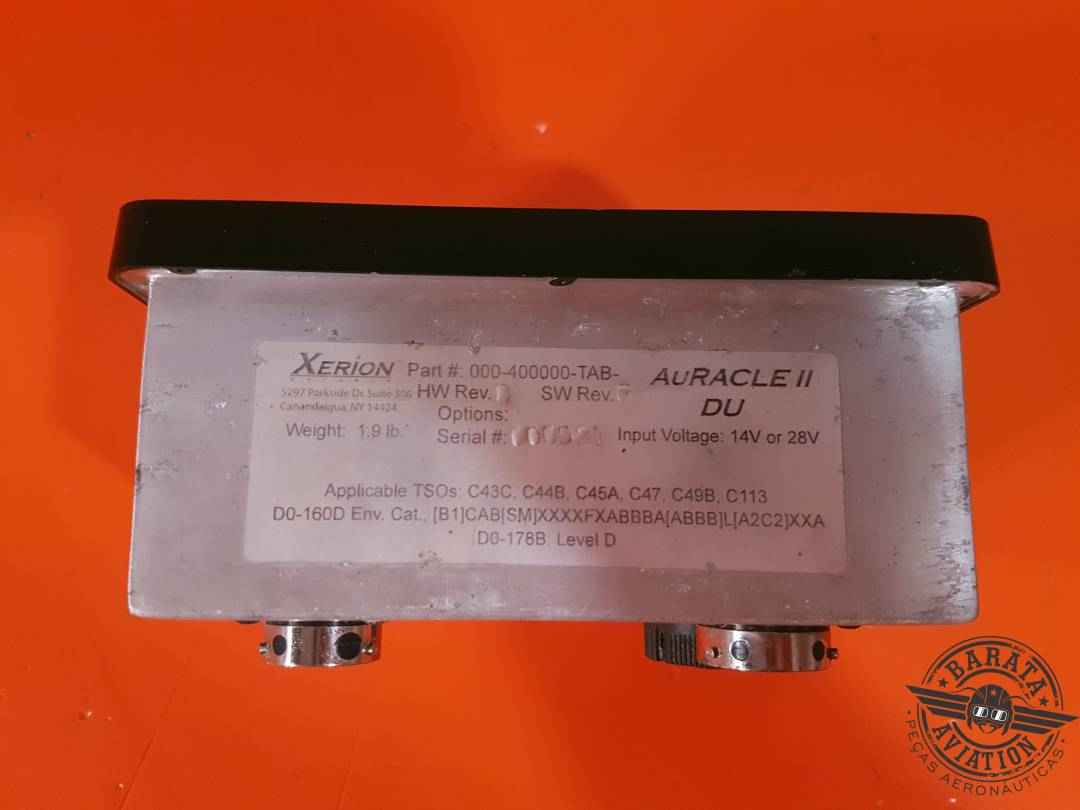 XERION AURACLE II ENGINE MONITOR 14/28 VDC P/N 000-400000 FOR PARTS NOT WORKING WAS DIPPED IN SALT WATER
