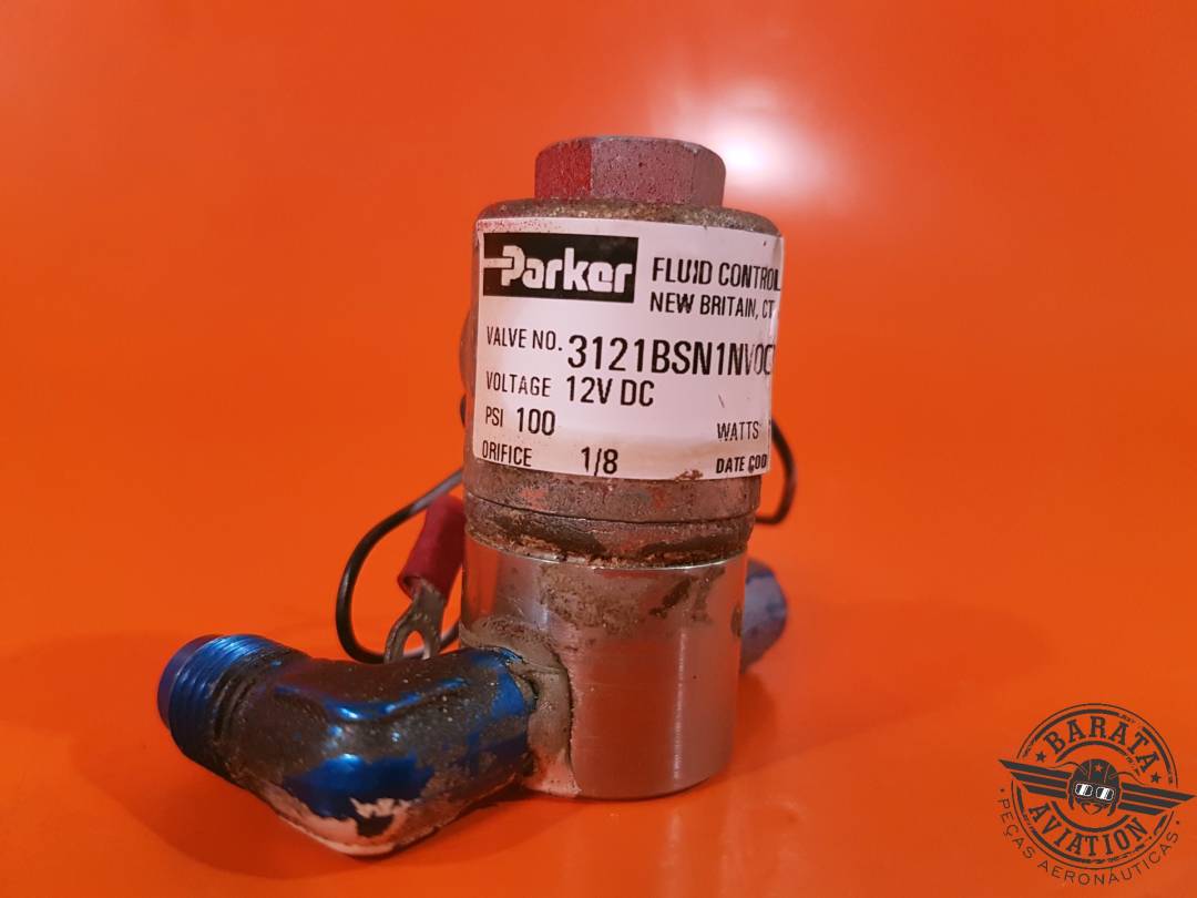 PARKER SOLENOID VALVE 12 VDC P/N: 3121BSN1NV00RRT1J1C1