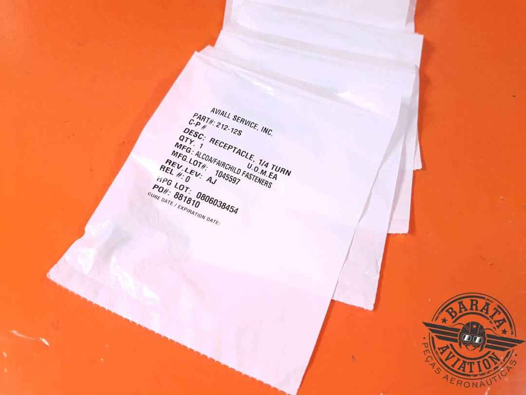 SET WITH 6 RECEPTACLES NEW SURPLUS P/N: 212-12S