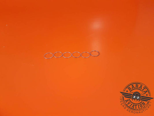 SET OF 6 GASKET, METAL P/N: MS9372-029