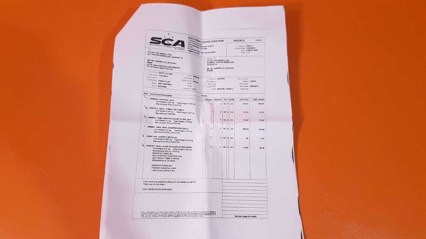 23086020 Rolls-Royce Integral Seal