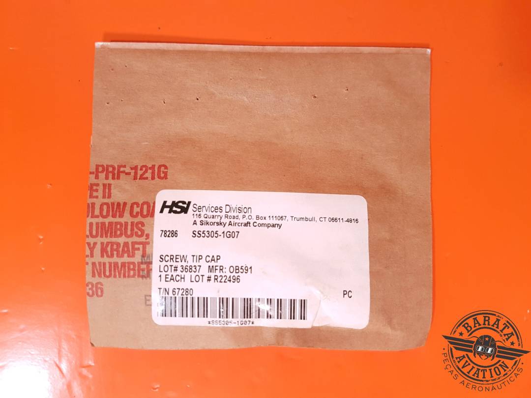 SCREW TIP CAP P/N: SS5305-1G07