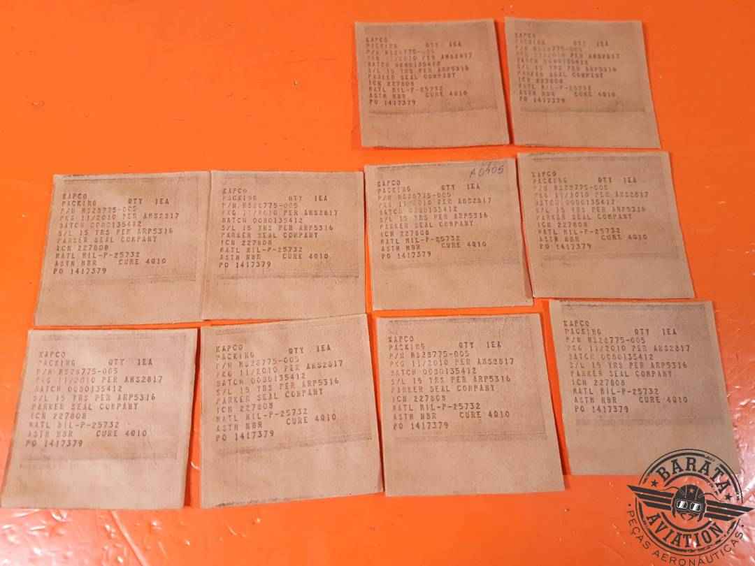 SET WITH 10 O-RING NEW SURPLUS P/N: MS28775-005