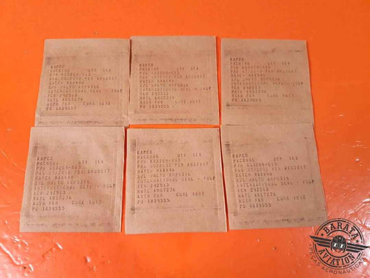 SET WITH 6 O-RING NEW SURPLUS P/N AS3209-013