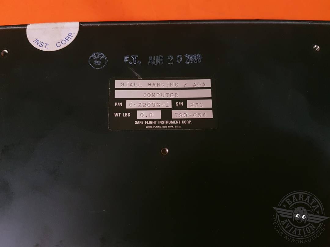 STALL WARNING / AOA COMPUTER 28 VDC P/N: C-22006-1