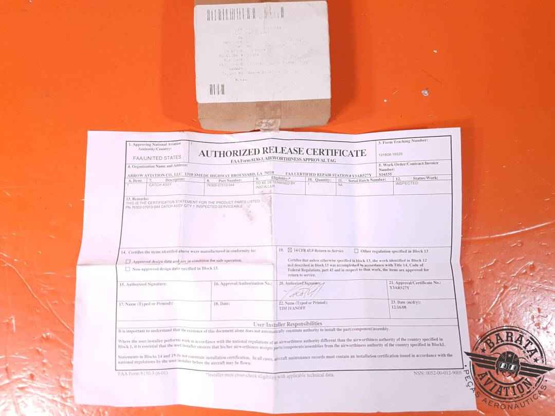 CATH ASSY P/N: 76303-07013-044