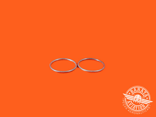 SET OF 2 STEEL GASKET, CRESCENT (MILITARY STANDARD) - P/N MS9372-029