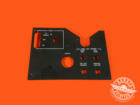 PANEL DE PLACA DE LUZ BEECHCRAFT-EL, DERECHO N.° DE PARTE: 106-384013-1