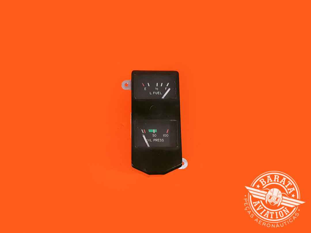 INDICATOR CLUSTER - OIL PRESSURE & L.FUEL - P/N 96-384061-3