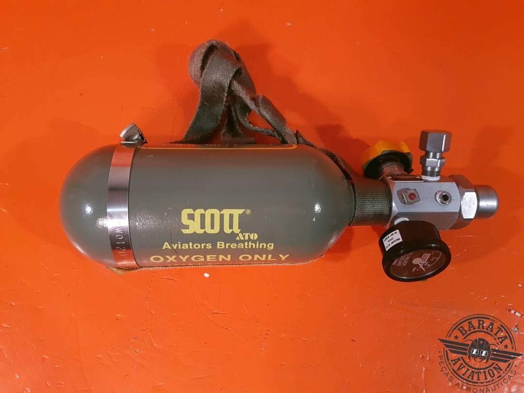 SCOTT OXYGEN REGULATOR & CYLINDER ASSY P/N 5500-A1A-E20A