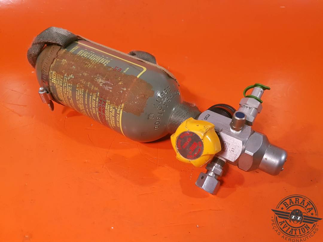 SCOTT OXYGEN REGULATOR & CYLINDER ASSY P/N 5500-A1A-E20A