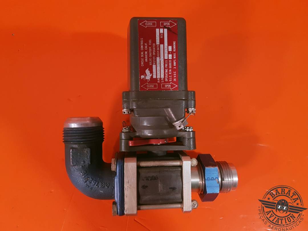CIRCLE VALVE - SHUTOFF FUEL 28 VDC P/N P40-791