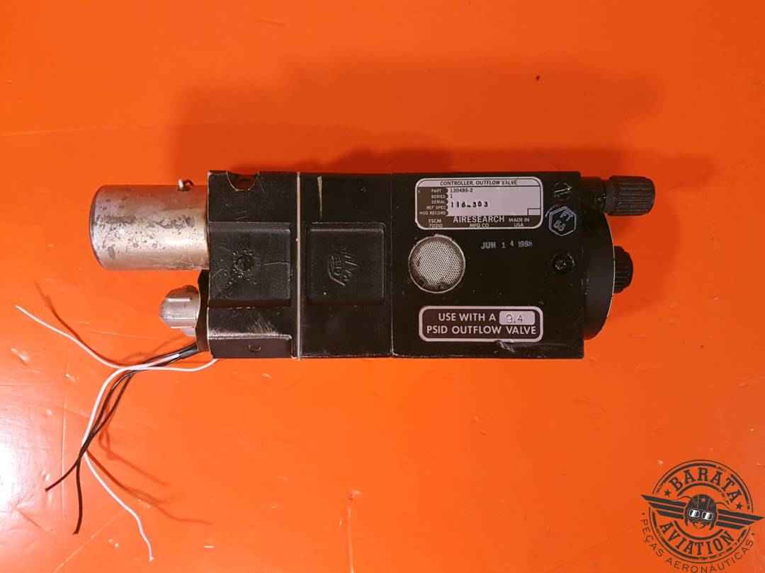 AIRESEARCH CONTROLLER, OUTFLOW VALVE P/N: 130486-