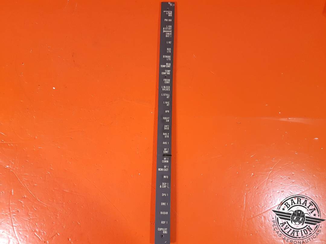 PANEL CIRCUIT BRAKER ILLUMINATED PANEL 115V 400HZ P/N: 5508817-137-3