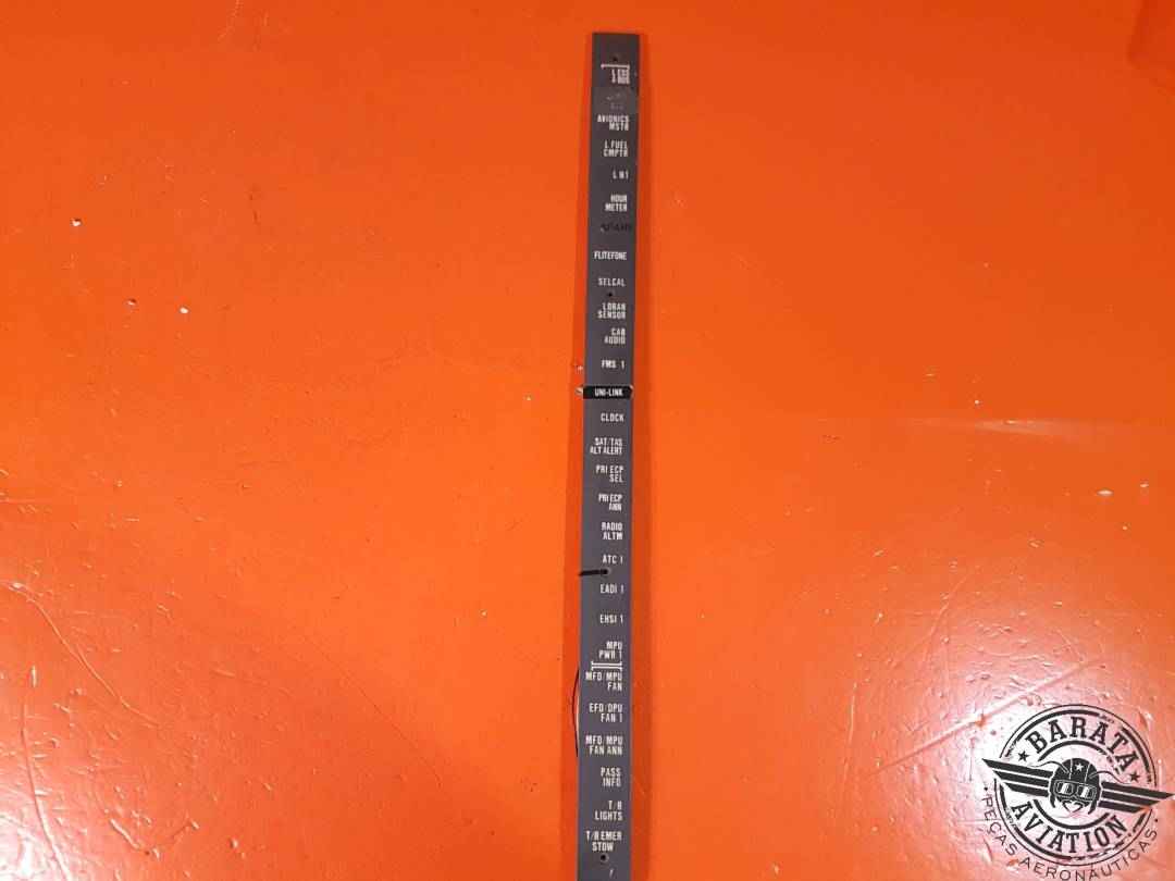 PANEL 115V 400HZ CIRCUIT BRAKER ILUMINATED P/N 5508817-137-5