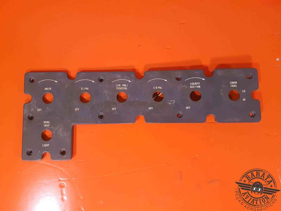 BOMBARDIER OVERLAY  PANEL ELETRIC P/N: 6608451-2