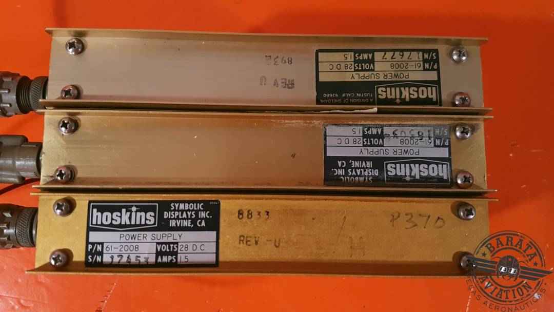 HOSKINS/LEAR JET STROBE LIGHT POWER SUPPLY 28 VDC P/N: 6608102-1