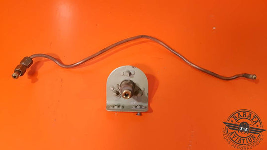 BOMBARDIER VALVE ASSY OXYGEN FILL  W/ SUPPORT AND TUBE P/N: 170080-00