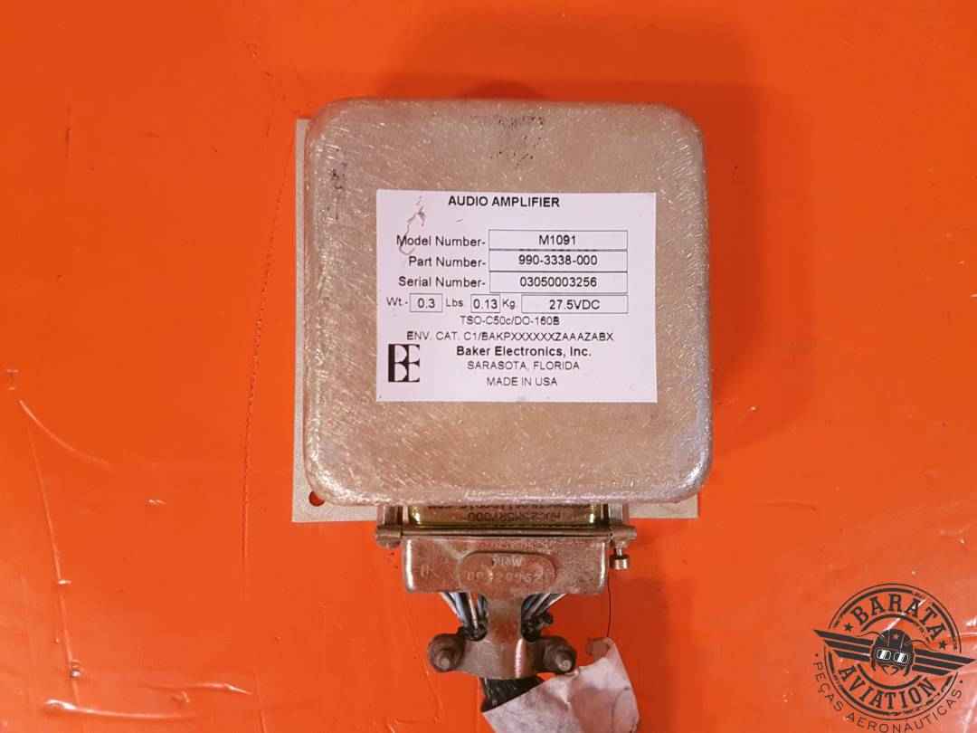 BAKER ELECTRONICS M1091 AUDIO AMPLIFIER P/N: 990-3338-000