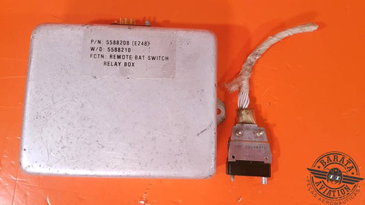 CAJA DE RELÉS DEL INTERRUPTOR DE BATERÍA REMOTO GATES LEARJET N.° DE PÚBLICO: PN 5588208(E248)