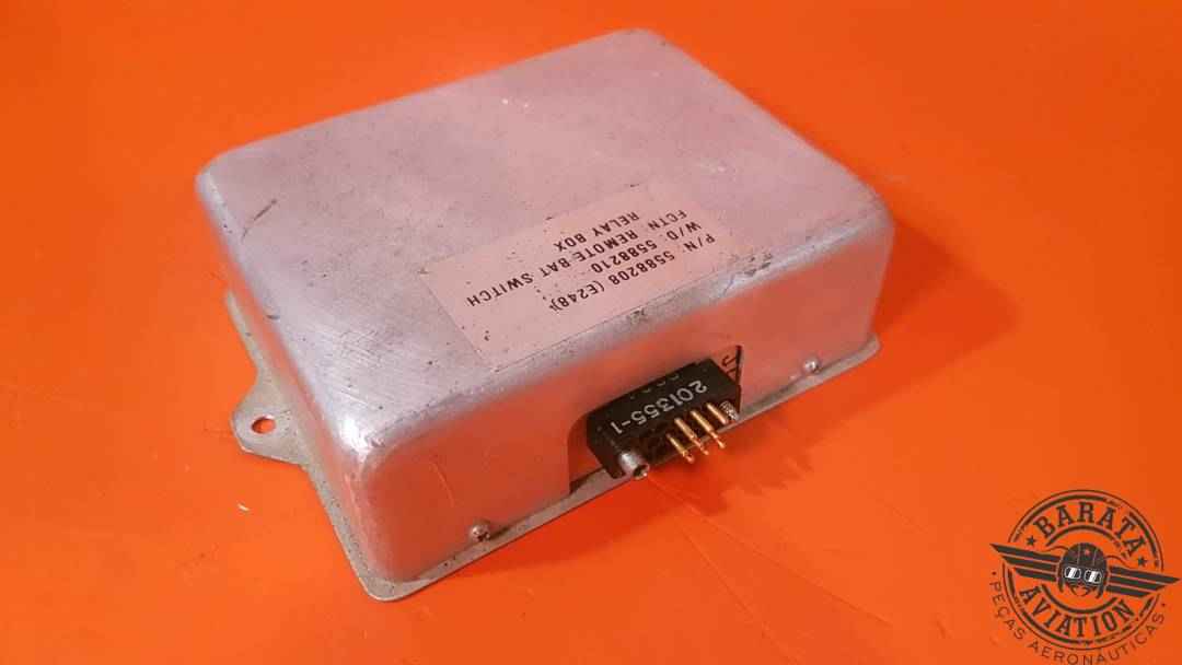 GATES LEARJET REMOTE BATTERY SWITCH RELAY BOX  P/N: PN 5588208(E248)