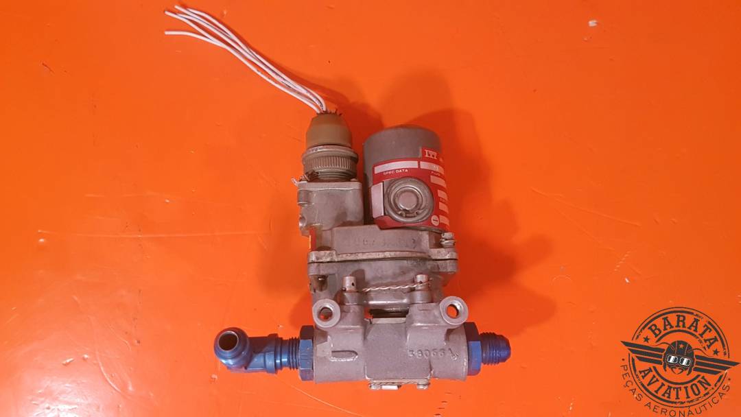 ITT AEROSPACE FUEL SHUT OFF BALL VALVE 28 VDC P/N: AV16E1182