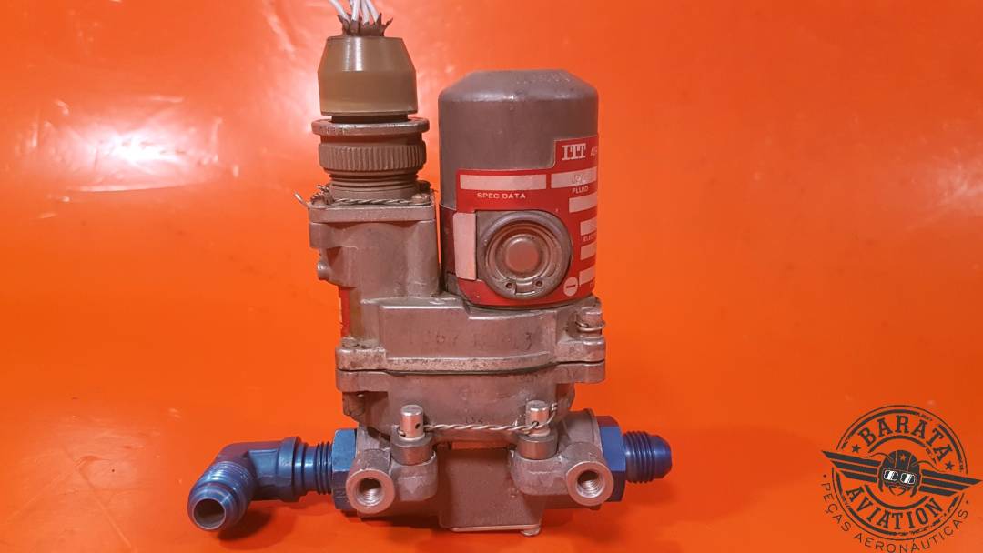ITT AEROSPACE FUEL SHUT OFF BALL VALVE 28 VDC P/N: AV16E1182