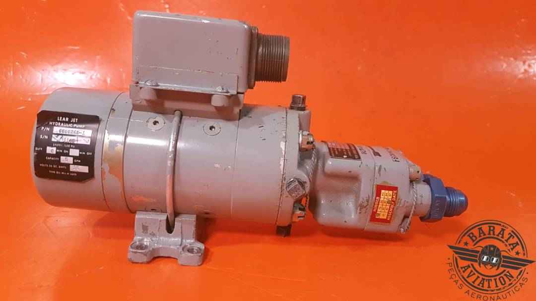 LEARJET PUMP ASSY HYDRAULIC AUX  26 VDC P/N: 6600248-1