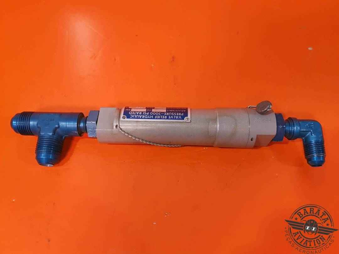 PNEU DRAULICS VALVE RELIEF HYDRAULIC ASSY PRESSURE-3000 PSI RATED P/N: 1187