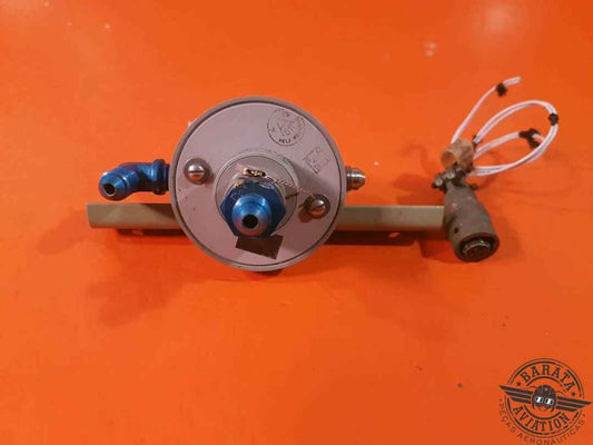 STERER PRESSURE REGULATOR SHUTOFF VALVE ASSY W/ SUPPORT AND CONNECTOR P/N 6608257-1