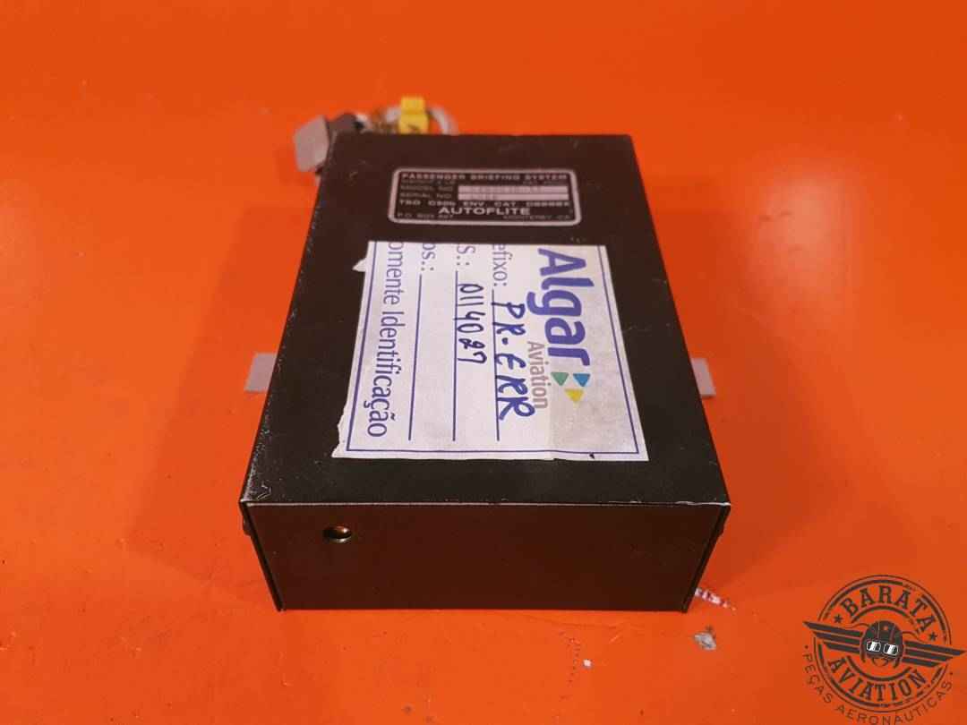AUTOFLITE PASSENGER BRIEFING SYSTEM W/ CONNECTOR P/N 5489030-11