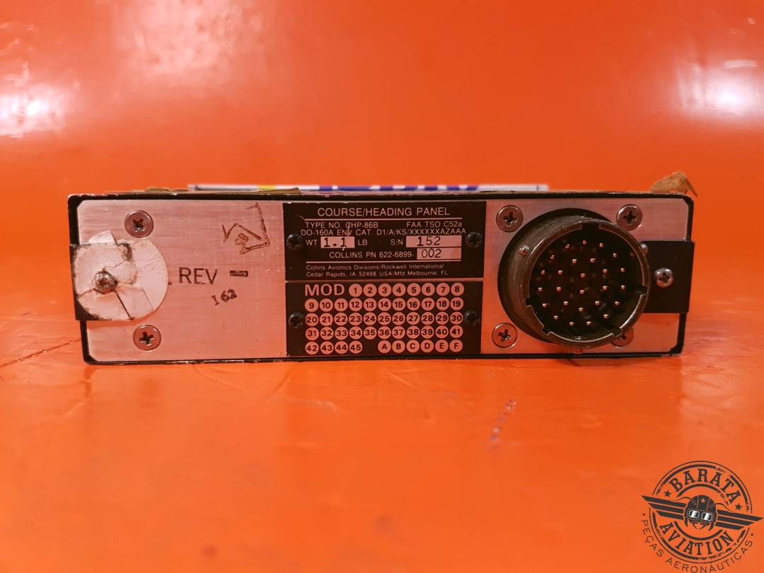 COLLINS CHP-86B COURSE/HEADING PANEL P/N: 622-6899-002