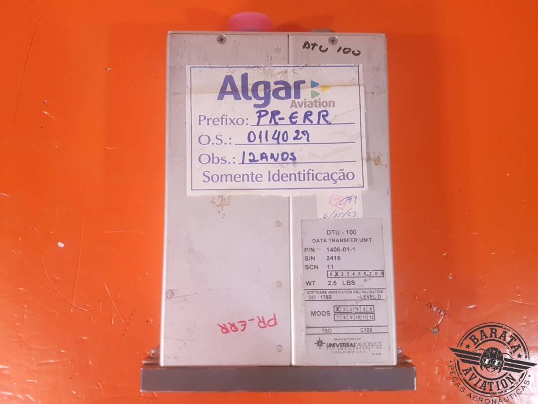 UNIVERSAL AVIONICS DTU-100 DATA TRANSFER UNIT P/N: 1406-01-1