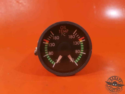 WESTON DUAL OIL TEMPERATURE INDICATOR  W/ MOUTING CLAMP P/N: 523001