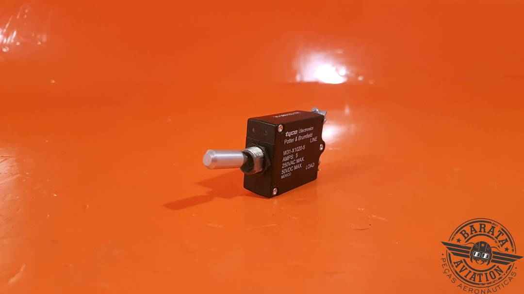W31-X1020-5 Tyco Circuit Breaker Switch - 5 Amps
