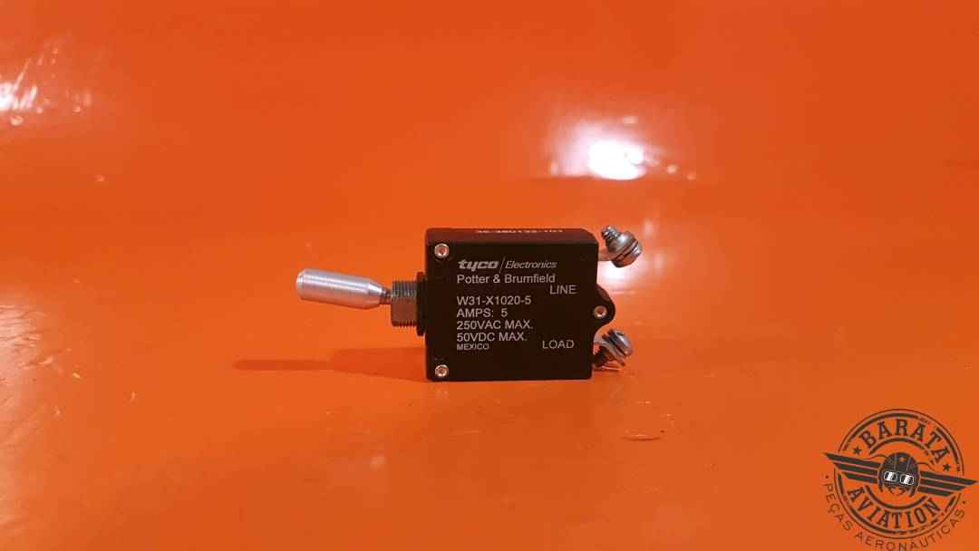 W31-X1020-5 Tyco Circuit Breaker Switch - 5 Amps