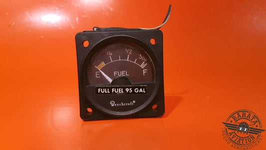 Indicador de combustible Beechcraft/Hickok con iluminación - 27 VCC N.° de pieza: 58-380097-3