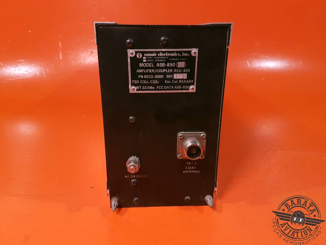 SUNAIR ASB-850 RECEIVER / EXCITER P/N: 8033100095