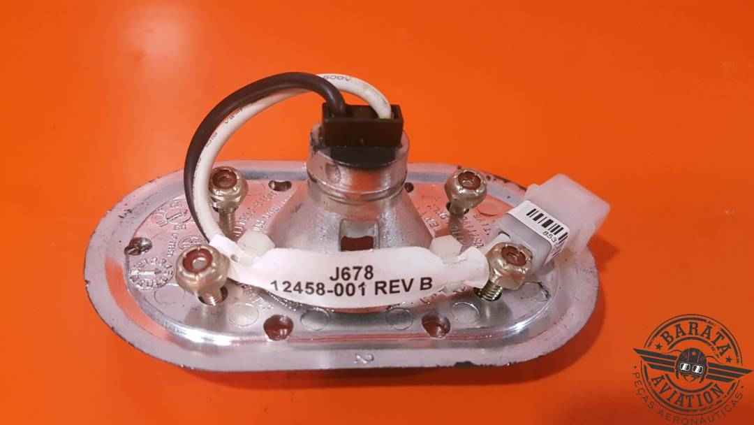 CIRRUS CABIN LIGHT 12 VDC WITHOUT LAMP P/N: 12458-001