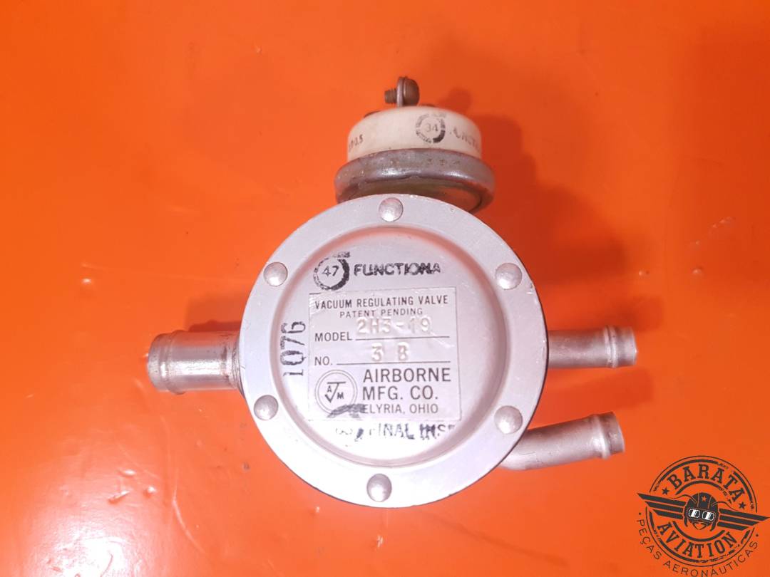VALVE - SUCTION REGULATING VACUUM SYSTEM P/N 2H3-19