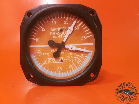 INDICATOR DOUBLE MANIFOLD PRESSURE IN.HG / FUEL FLOW GPH P/N: 550465