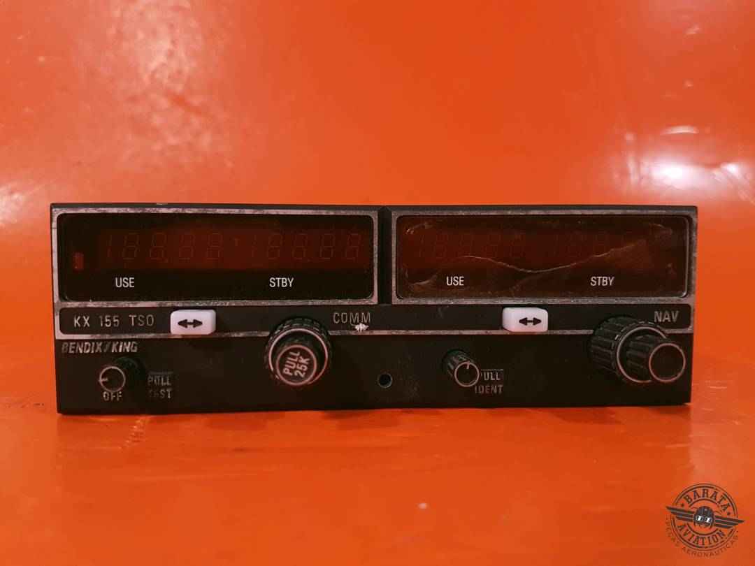 069-1024-42 Bendix KX-155 VHF Comm, Nav Radio w/ Glideslope) - 14V VDC