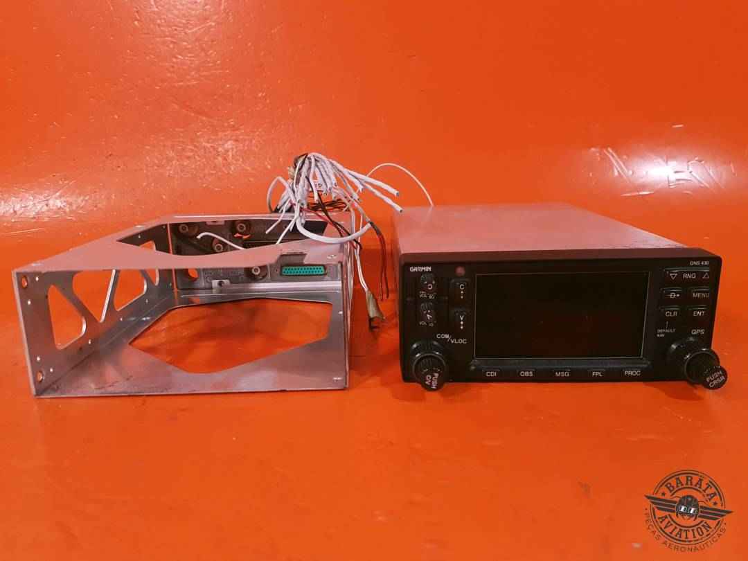 011-01060-00 GARMIN GNS-430W Gps/Nav/Comm) - 14/28 vdc - W/ Mount Tray And Backplate