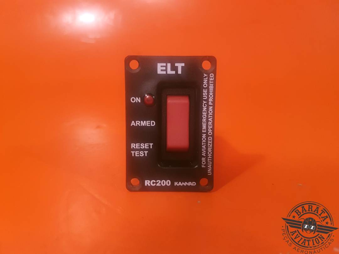 KANNAD RC200 ELT REMOTE CONTROL PANEL SWITCH W/ CONNECTOR P/N S1820513-11